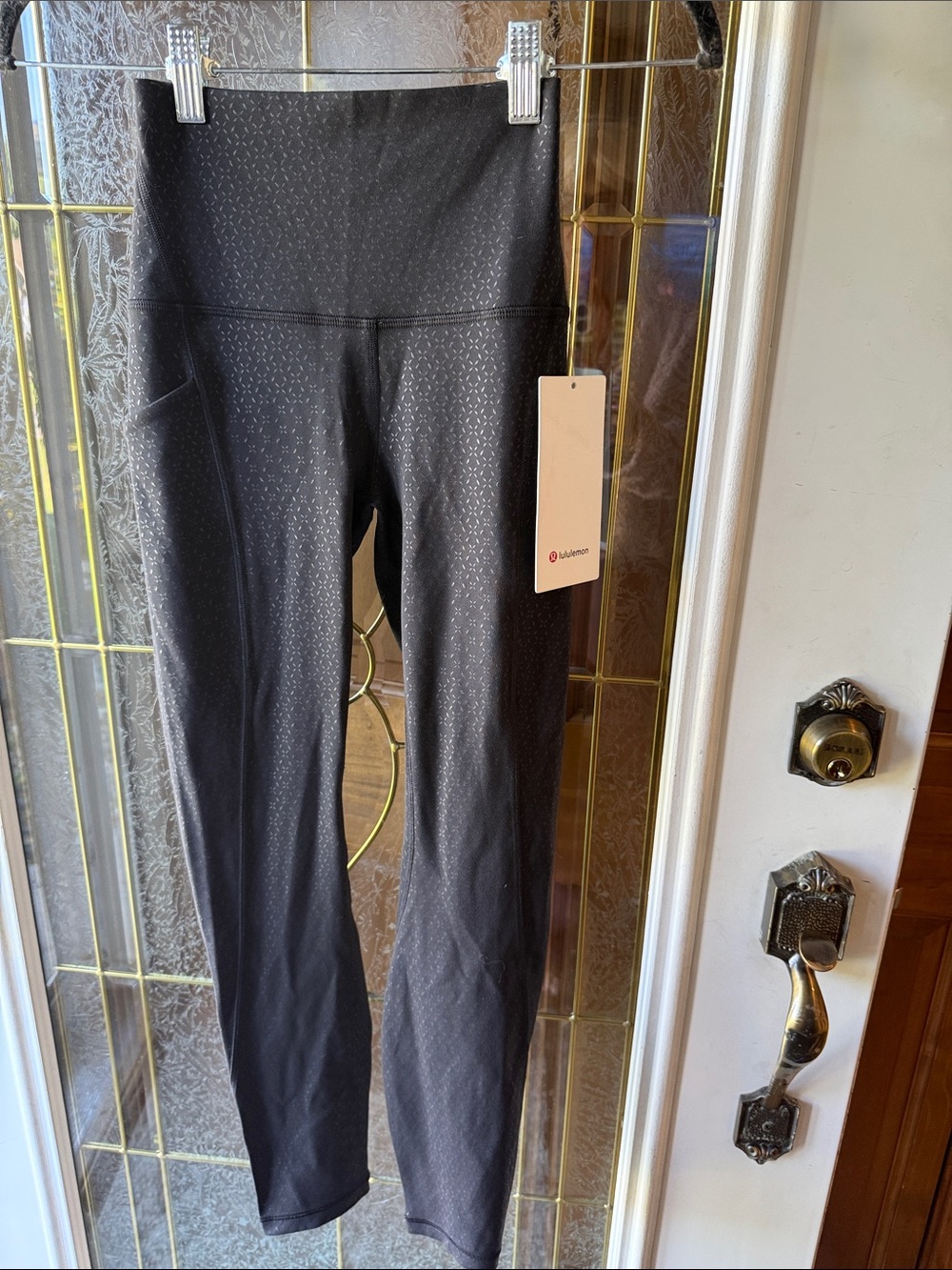 Lululemon ALIGN SZ 2  athletica Black High-Rise Textured Leggings
